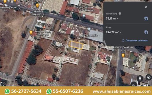TERRENO EN TEMAMATLA – APARTADO